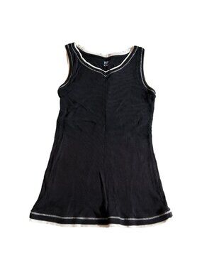 Women's (Juniors) SB Active Black and White Tank Top
